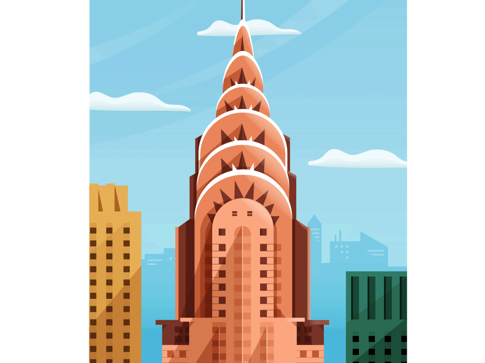 Chrysler Building building chrysler city illustration landscape lifestyle