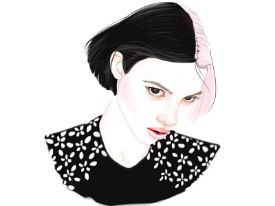 black and pink character fashion illustration illustration pattern