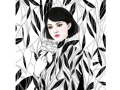 One with nature character fashion illustration illustration pattern