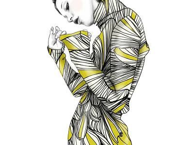 Ace up my sleeve fashion illustration illustration pattern print