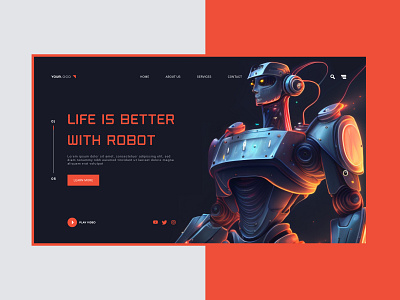 Ai Website Design For Sale 3d ai header design ai website animation app branding design graphic design illustration logo motion graphics ui vector