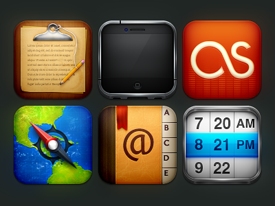 Candlejack: New Base clock contacts icon ios iphone last.fm notes phone retina safari theme winterboard
