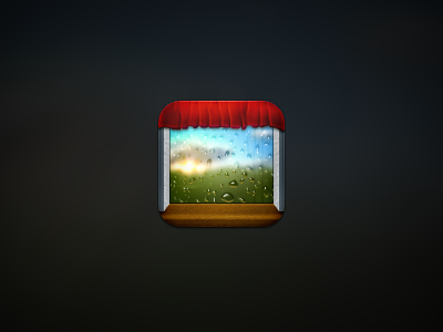 Candlejack: Weather v2 curtain icon ios iphone rain retina theme weather window winterboard