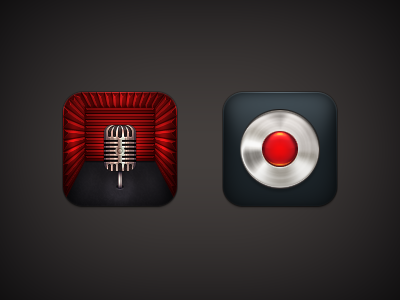 Candlejack: Voice Memos acoustic foam icon ios iphone mic retina theme voice memos winterboard