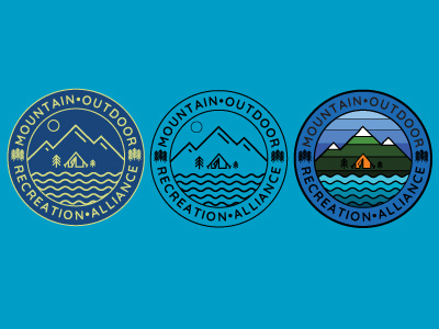 Mountain Outdoor Recreational Alliance logo graphic design logo design