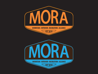 MORA badge patch graphic design logo design