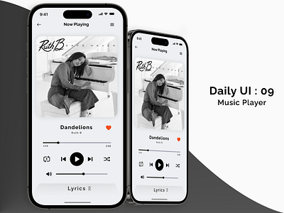 Daily UI :: 009 Music Player dailyui design figma ui ux