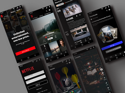 Netflix's UI Design app ui