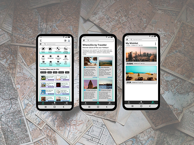 UI Design of Traveller app branding design graphic design ui