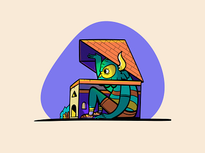 Stay at home adobe illustrator character character design colorful covid19 happy home illustration quarantine vector
