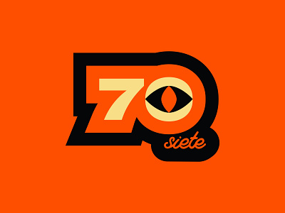 70-Siete Logo Proposal brand branding branding design color colorful halloween logo logotype logotypes orange vector