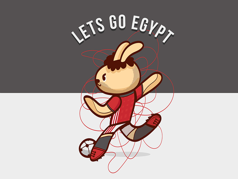 Let's go Egypt! adobe illustrator character character design competition futbol illustration russia 2018 salah soccer vector world cup