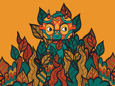 Diablito adobe illustrator character character design colorful foliage happy mexican pattern vector