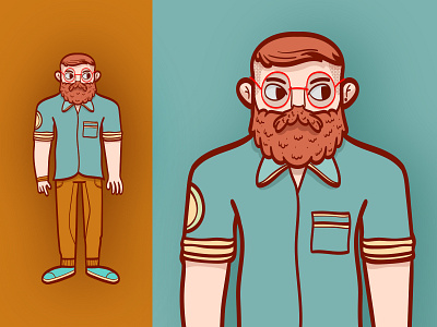 Hipster Exercise character character design character designer exercise hipster person vector