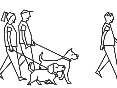 Woof dog illustration in progress line rough sketch