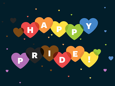 more Pride <3 adorable cute hearts illustration pride pride month rainbow