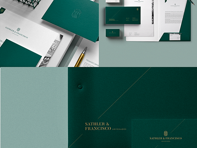 Sathler & Francisco Advogados Brand branding grids law firm logodesign process