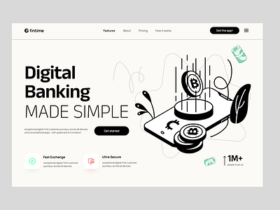 Fintime. Digital Banking Header