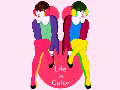 Life is Color vector