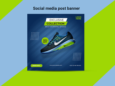 Social media post banner