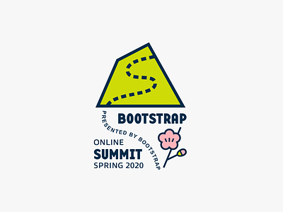 Bootstrap West Online Summit four seasons logo design mountain summit