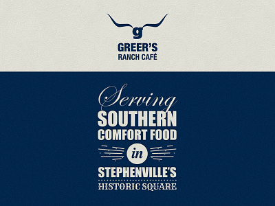 Logo and graphic for a restaurant cafe graphic logo restaurant texas