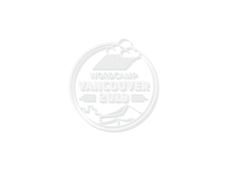WordCamp Vancouver 2019 logo illustration logo stamp vancouver wordpress