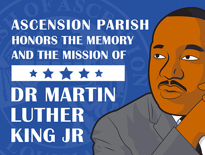 MLK Day Post ascension baton rouge graphic design illustration martin luther king mlk social media