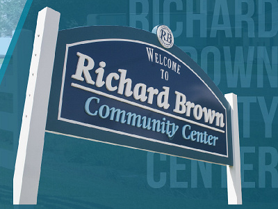 Community Center Signage