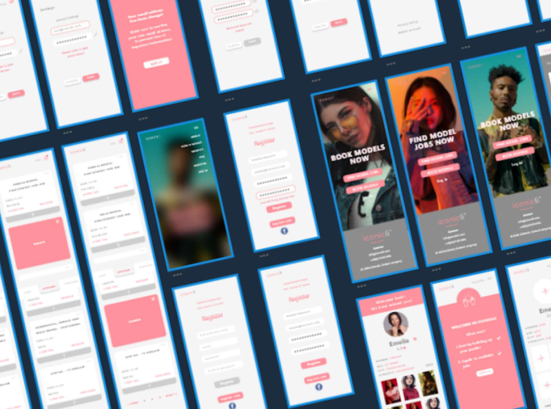 Model app, Iconicli. by Shivan Meymo on Dribbble