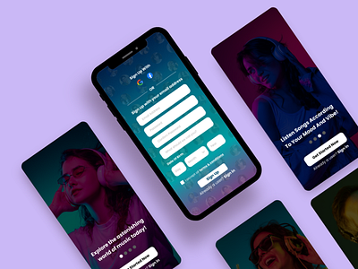 Sign Up UI || DailyChallenge001 app dailyui design graphic design typography ui