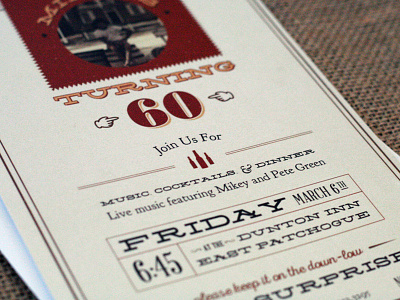 Bar Party Invitation invitation print type typography