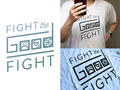 Good Fight apparel clothing brand illustrator line art screenprint shirt shirt design silkscreen tshirt tshirt art type typography