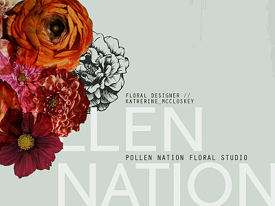 Pollen Nation Branding graphic design typography
