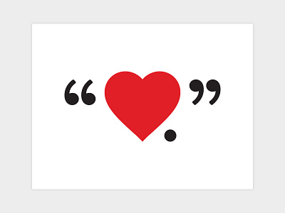Heart. Full stop. black branding flat freelance heart logo minimal ottawa red simplistic