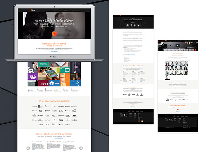Digital Agency Site Design dark digital minimal modern responsive ui web design website