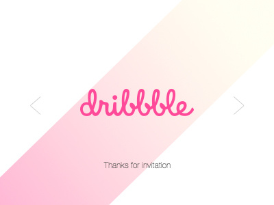 Hello,Dribbble！