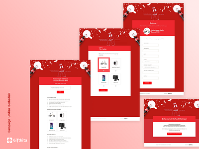 Giftkita Campaign Site branding design flat ui ui ux design user experience design user interface design ux vector web website