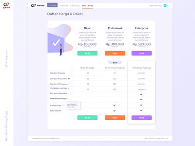 Redefine Plan Pricing Q7 Survey brand design branding branding design design flat illustration javascript ui ui ux design ui design user experience design user interface design ux ux design vector web web design website website design