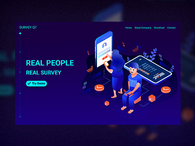 Illustration of online survey