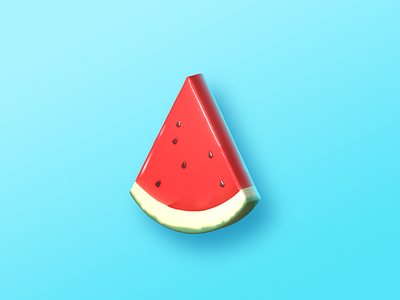 Fruit Icon 3d 3d icon icon summer watermelon