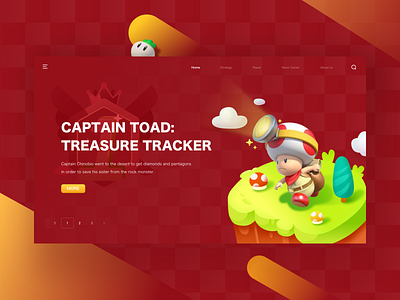 Captan Toad Web 2.5d design game ns red switch web