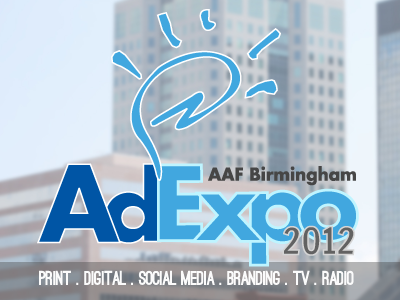 2012 Logo AAF Ad Expo branding illustration logo