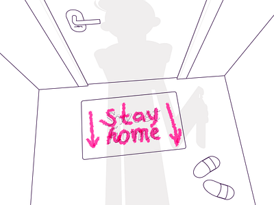 Sweet Home concept art artist character concept covid 19 graffiti illustration lifestyle quarantine stay home stayhome sweet home vector