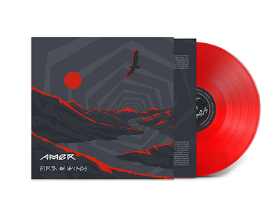 Amer | Birth of winds album branding concept cover design disc illustration logo music plate vector