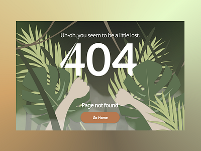#DailyUI Day 8: 404 Page.