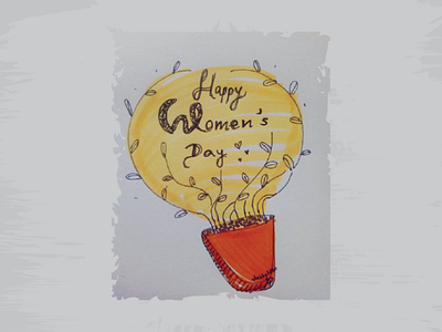 Happy Women's Day 2020 drawing