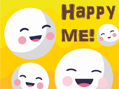 Creative Happiness in the midst of Covid 19. covid19 creative cute illustration dailydoodle design emoji happiness happy illustration me stressed
