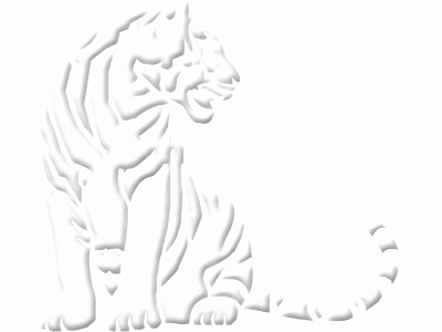Embossed Tiger dailydoodle design