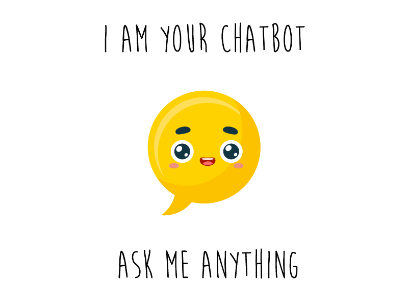 Hi Chatbot! chatbot gif ui design